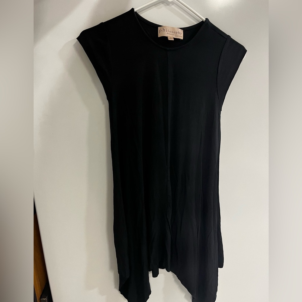 Black short sleeve dress